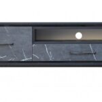 میز LED طرح سنگ مرمر مدل R-120 MARBLE BLACK
